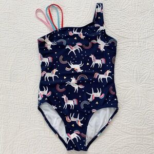 Cat & Jack Unicorn One-Piece Swimsuit (Sz L‎ 10-12)